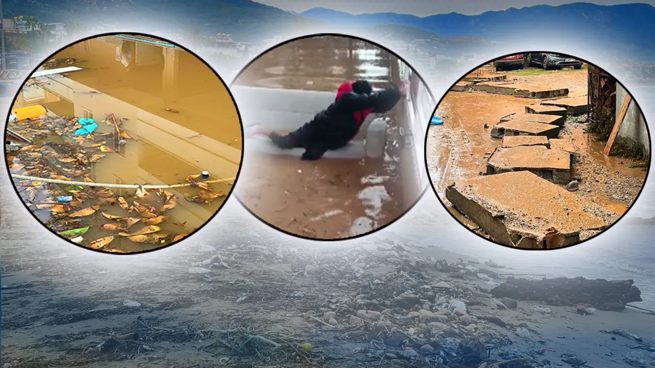 Antalya sağanak sonrası Venedik’e döndü! 15 dakikada evler, iş yerleri, araçlar sular altında kaldı 