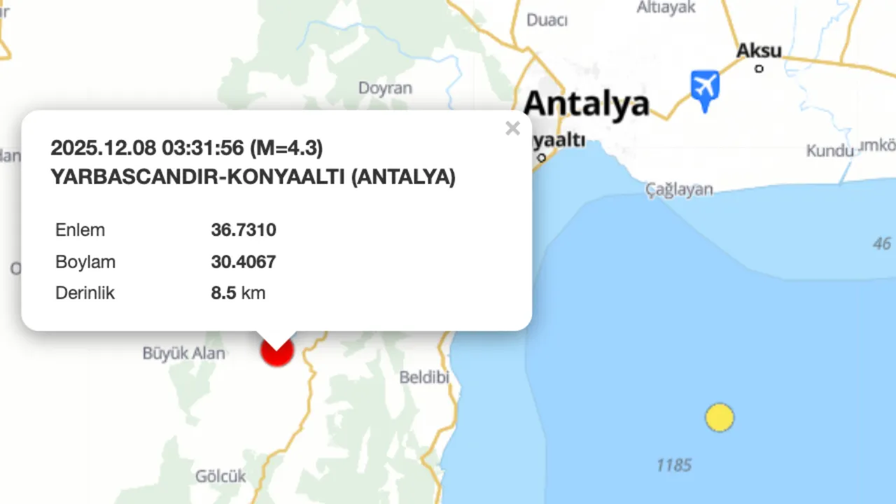Antalya'da deprem bekleniyor mu, Antalya'da büyük deprem olur mu? 8 Aralık depremi sonrası gündemde!