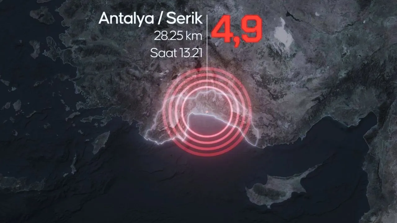 Antalya'da korkutan deprem! Çevre illerde de hissedildi