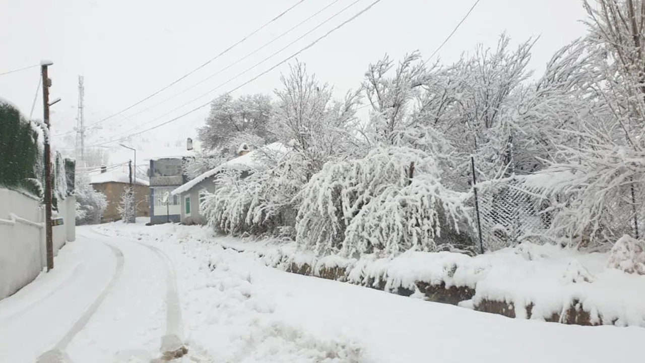 Araçlar kar altında kaldı, köy yolları kapandı