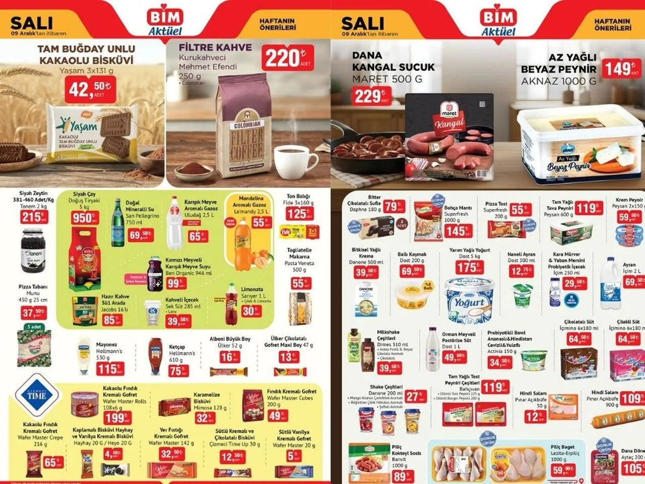 9 Aralık Salı Bim Aktüel Ürünler Kataloğu