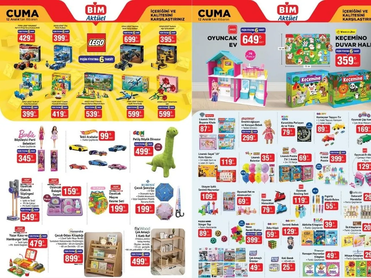 12 Aralık Cuma Bim Aktüel Ürünler Kataloğu