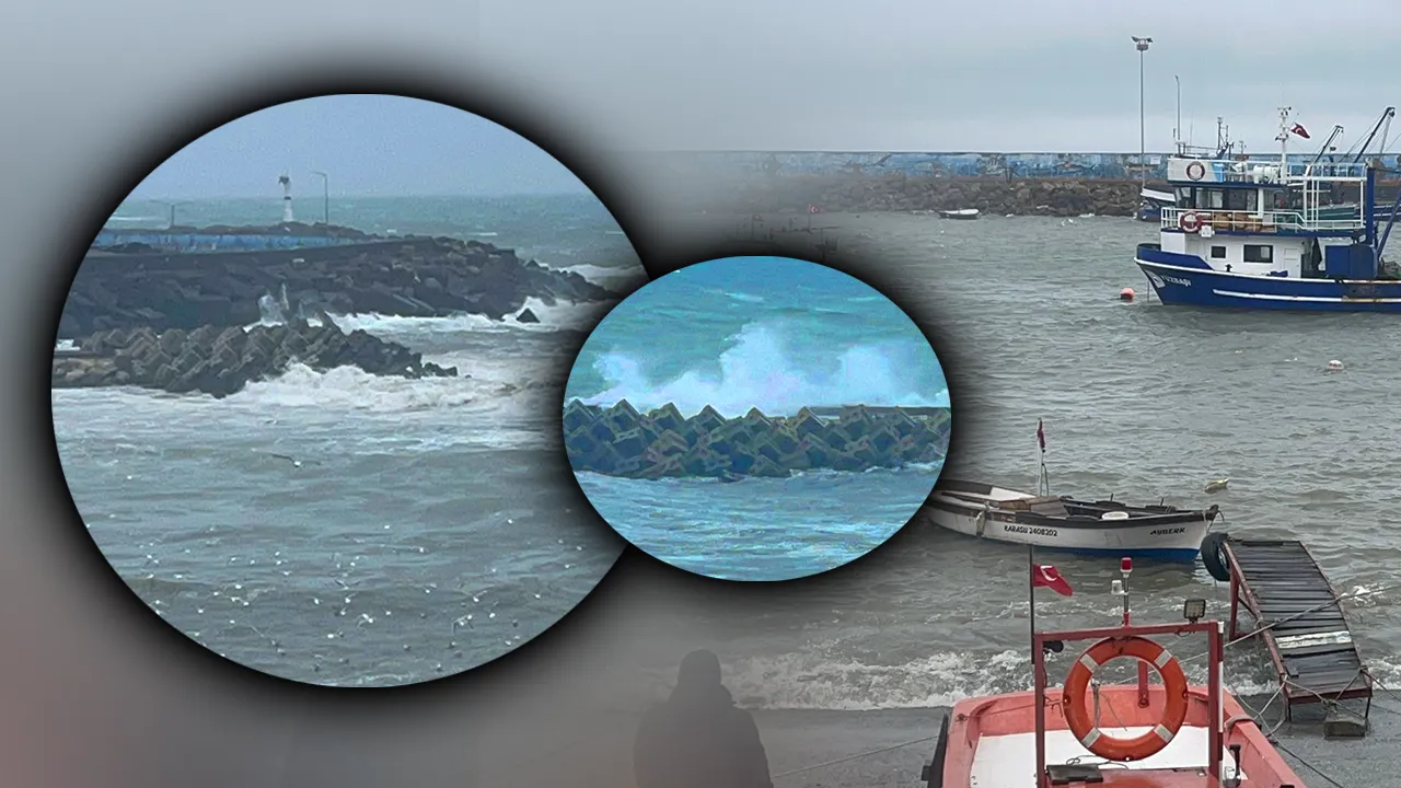 Dalga boyu 5 metreyi aştı! Düzce’yi fırtına vurdu