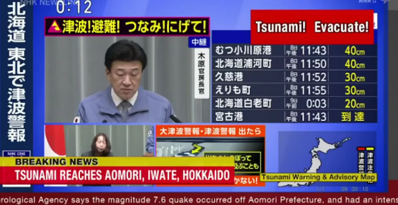 Japonya'da 7.6 büyüklüğünde deprem meydana geldi! Tsunami uyarısı yapıldı
