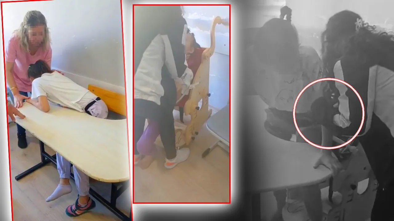 Okulda korkunç skandal! Otizmli öğrenceleri iple sıralara bağladılar