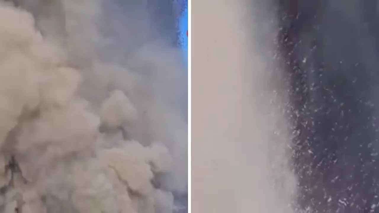 Kilauea Yanardağı'ndan saçılan lavlar kayıttaki kamerayı böyle yuttu