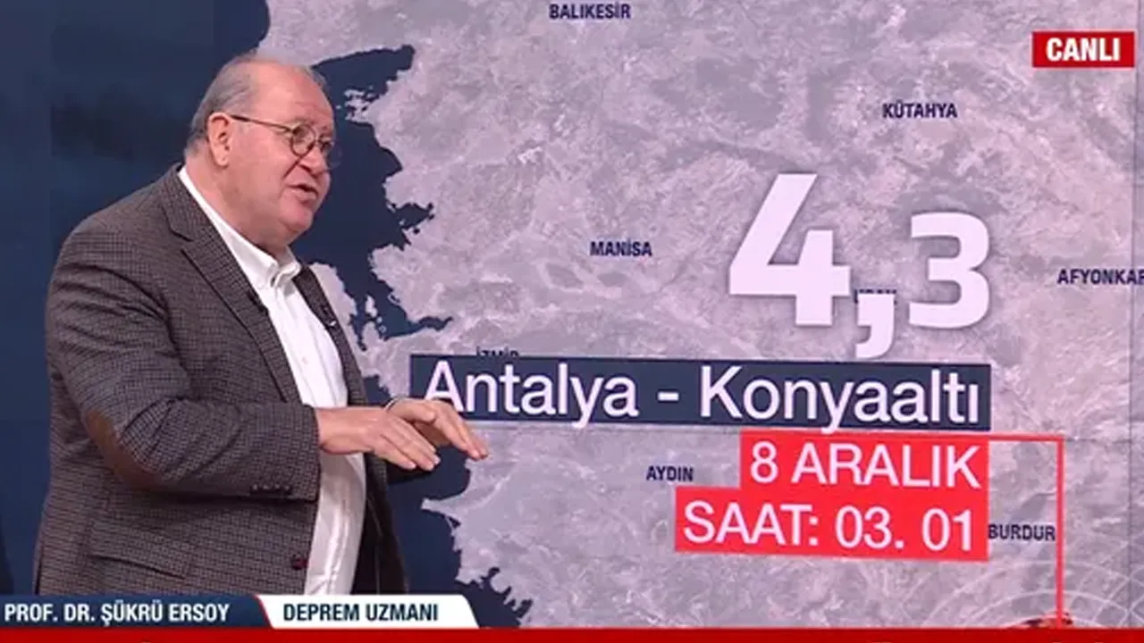 Canlı yayında iki ile deprem uyarısı yaptı