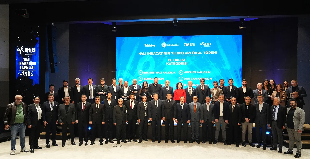 En çok ihracat yapan firmalar ödüllendirildi! Halıda hedef 3 milyar dolar