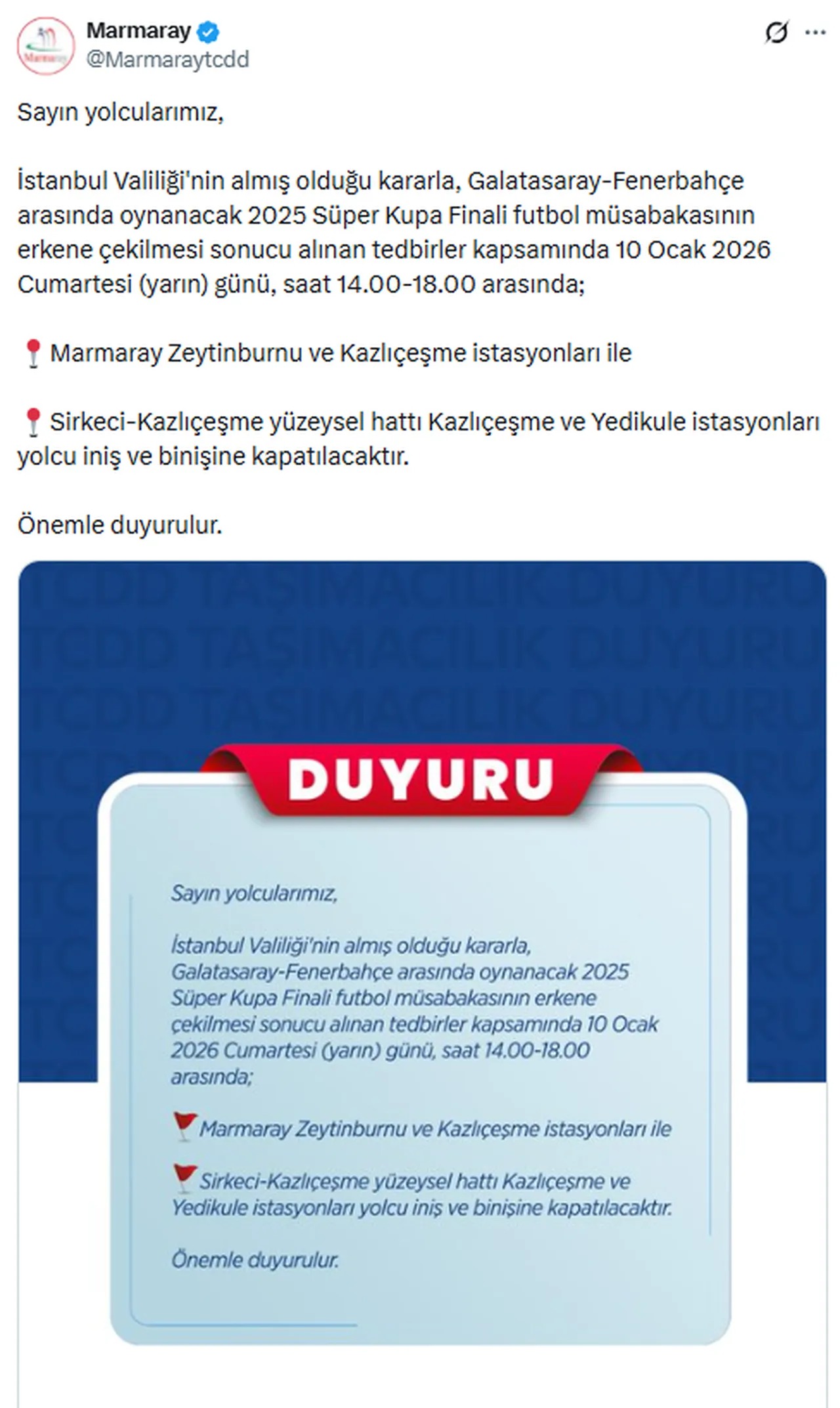 Açıklama geldi! Marmaray Zeytinburnu ve Kazlıçeşme durakları kapalı mı, neden kapalı?