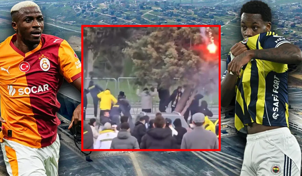 Galatasaray-Fenerbahçe derbisi öncesi ortalık karıştı! Polis havaya ateş etti