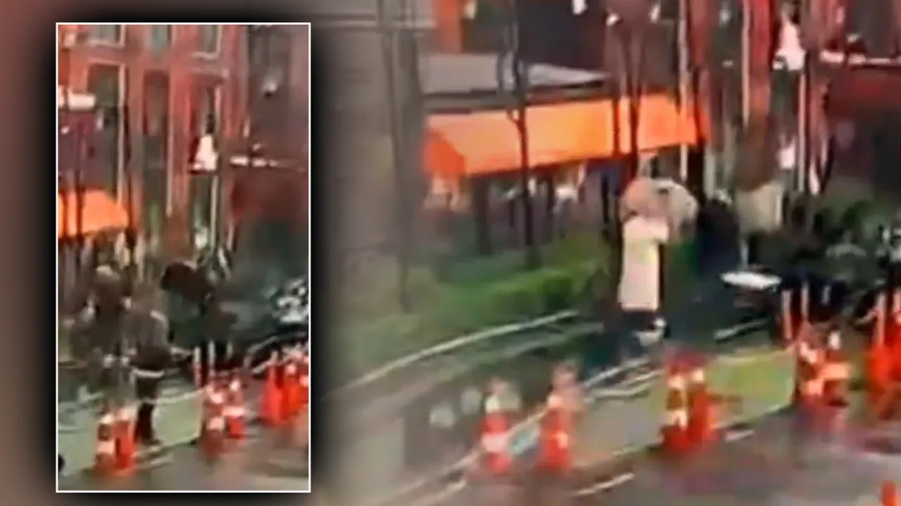  İstanbul’da facia! Fırtınada sallanan tabelada yolda yürüyen kadının üstüne devrildi 