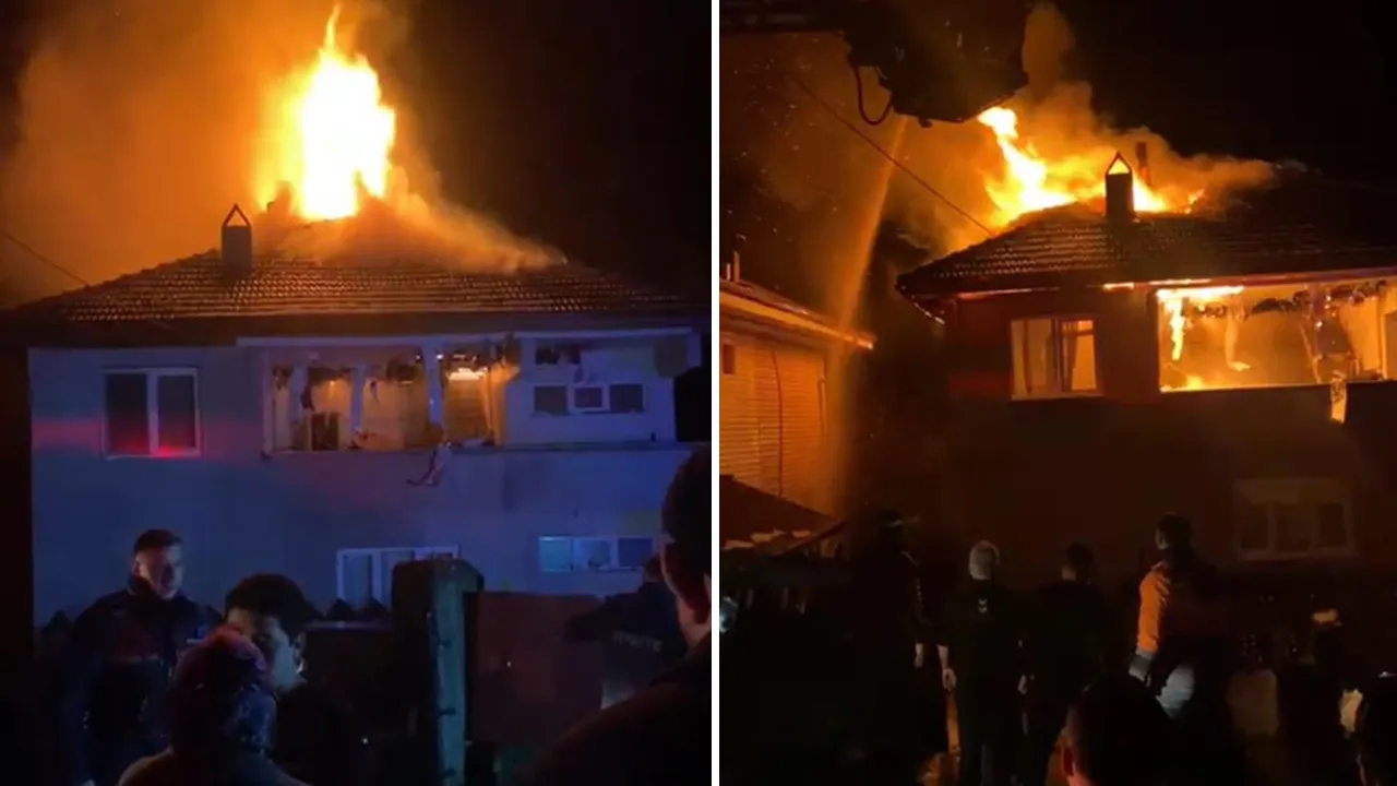 Karabük’te sıcak saatler! Evleri gece yarısı cayır cayır yandı