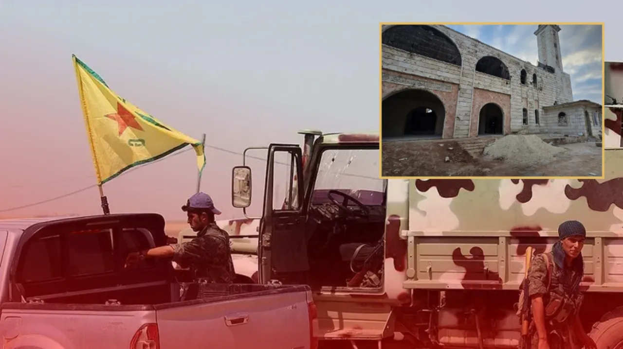 Suriye'de terörist YGP tahrip ettiği camilerden sivillere ateş açtı