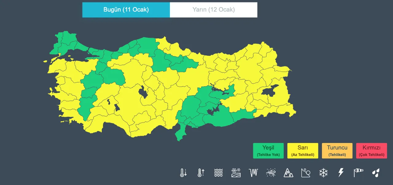 Yarın kar yağacak mı, İstanbulda kar var mı? 12 Ocak kar yağacak iller listesi