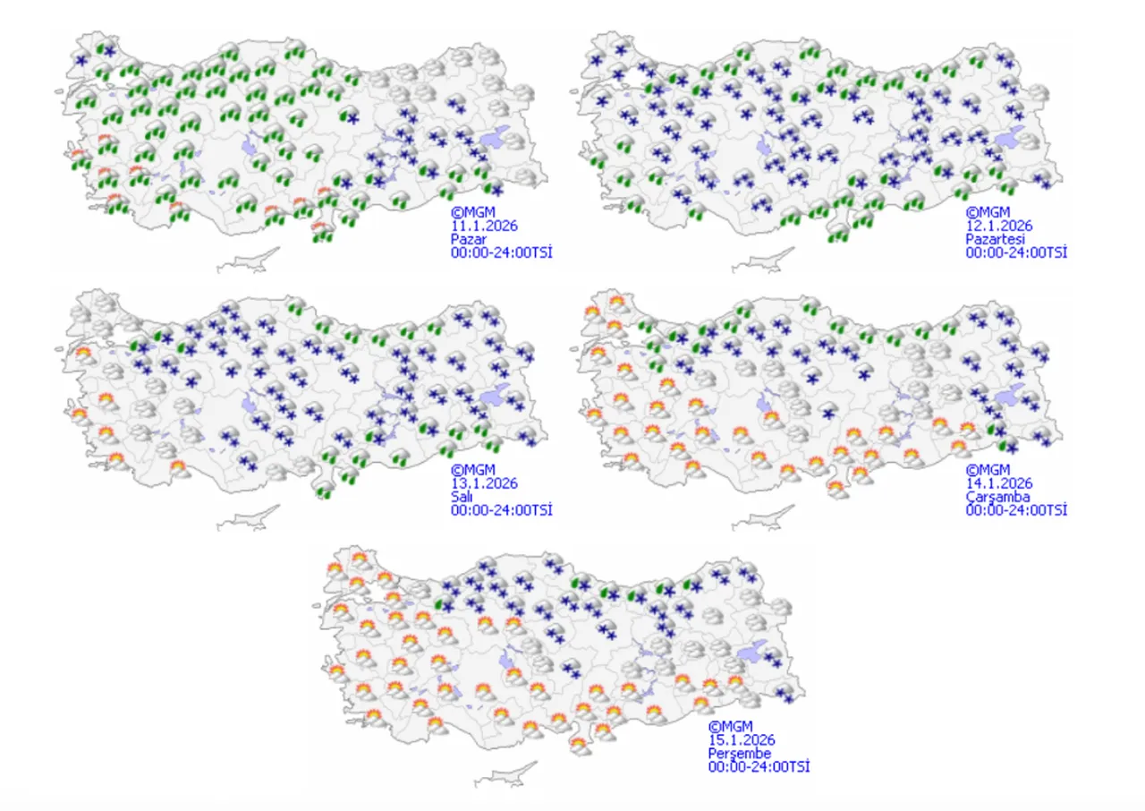 Yarın kar yağacak mı, İstanbulda kar var mı? 12 Ocak kar yağacak iller listesi