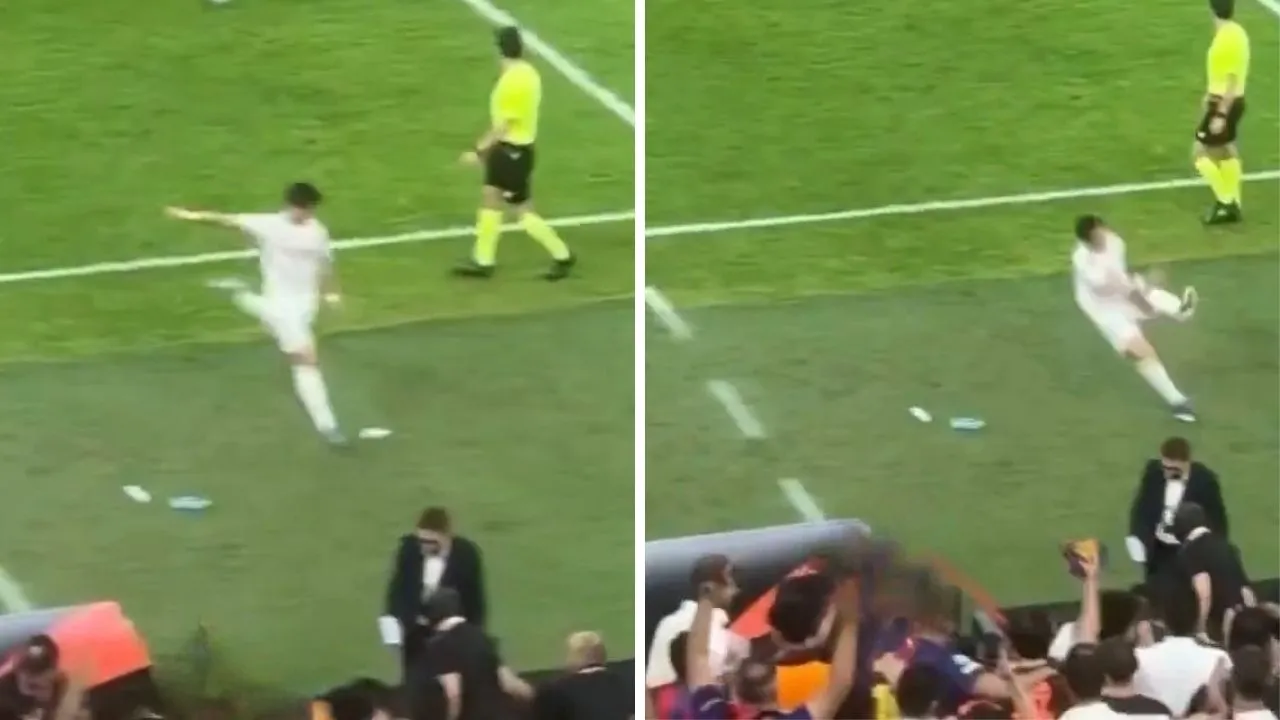 Arda Güler karizmayı çizdirdi! Su şişesine vurayım derken yere düştü