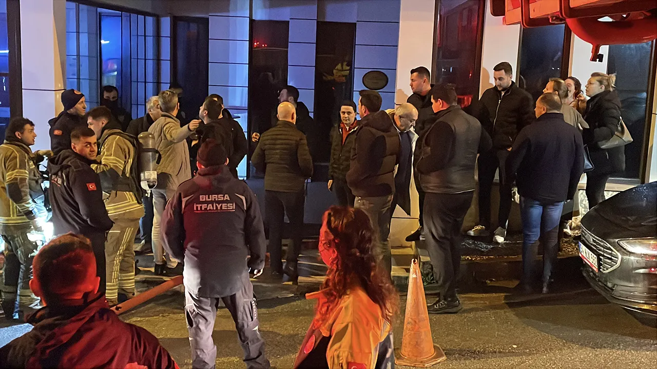 Bursada otelde yangın çıktı!