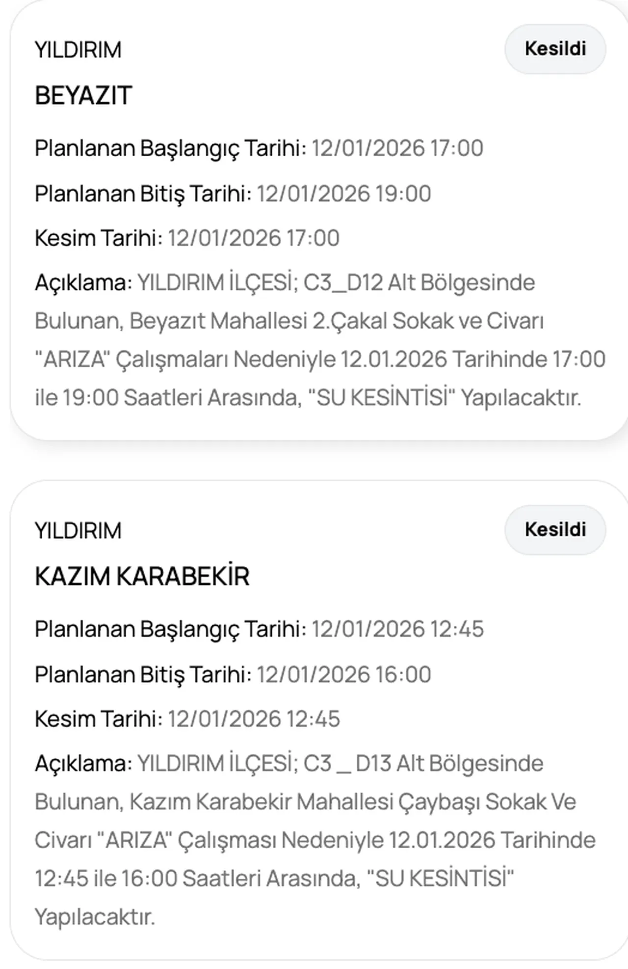 BUSKİ su kesintisini paylaştı! Bursada sular ne zaman, saat kaçta gelecek?