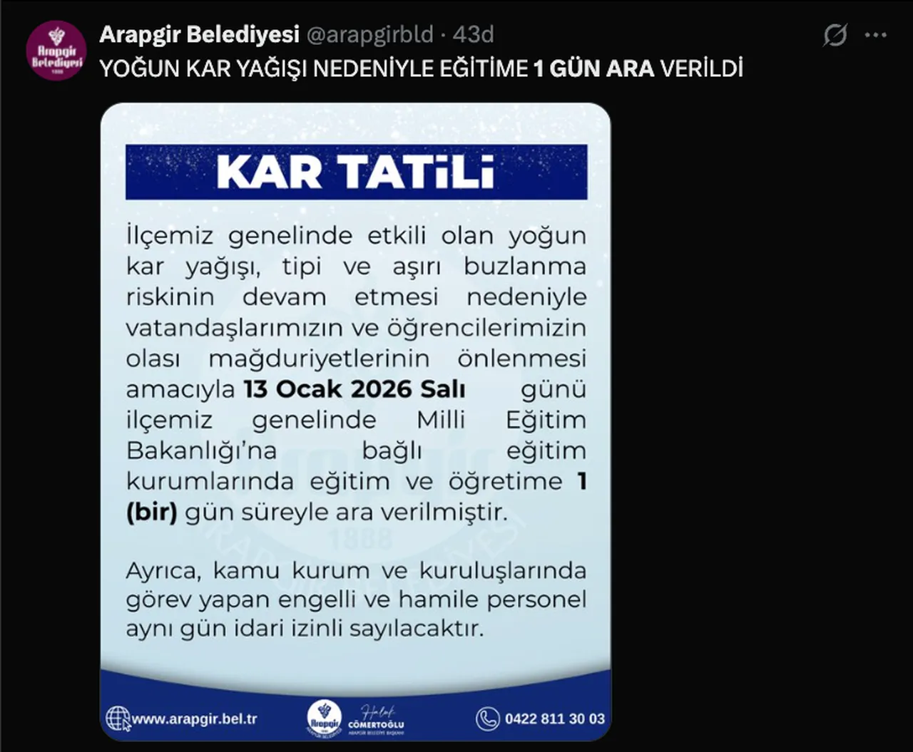 Malatyada yarın okullar tatil mi? 13 Ocak Salı kar tatili haberleri merakla bekleniyor!