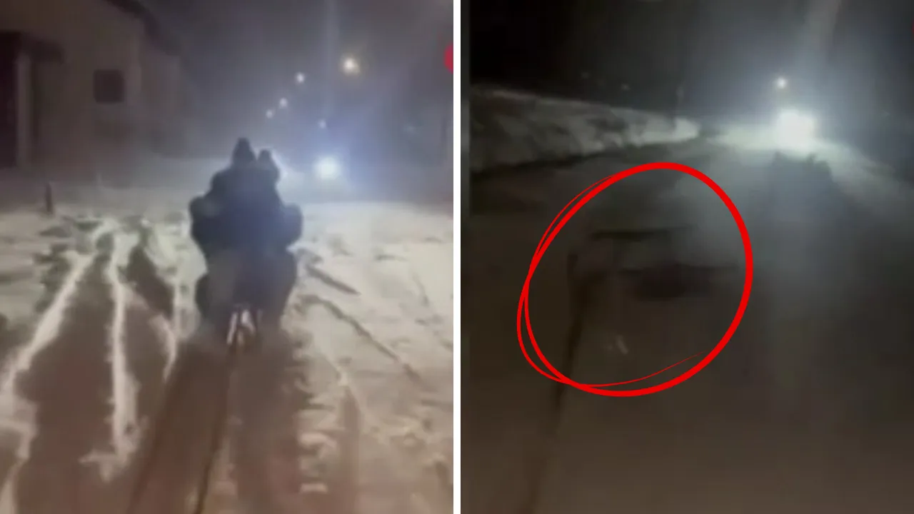 Sırbistan'da eğlence felaketle sonlandı! Kızaktan düşen iki genç aracın altında kaldı