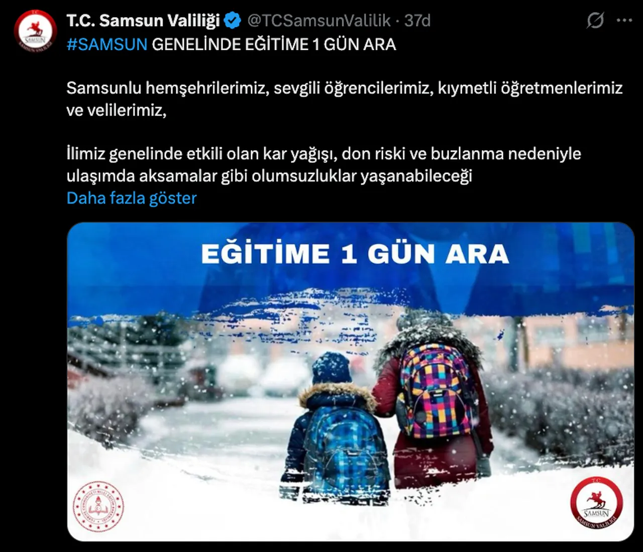 13 Ocak kar tatili olan iller ve valilik açıklamaları! Yarın okullar tatil mi?