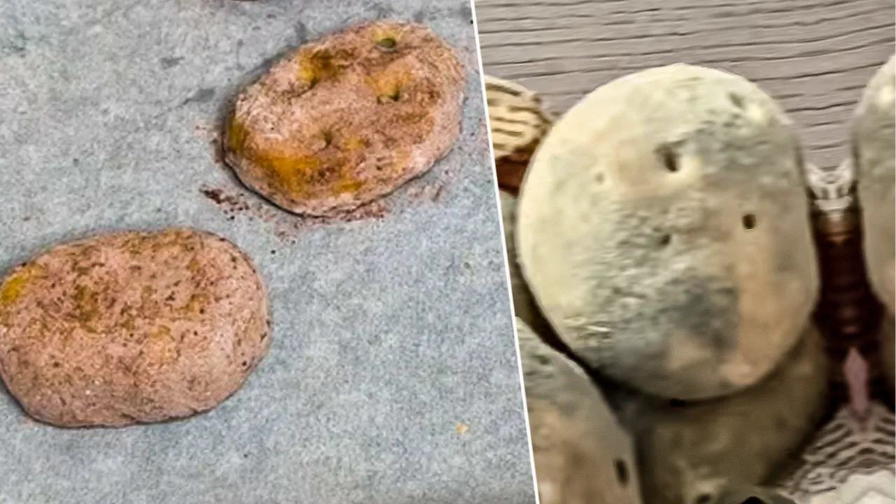 Sosyal medyanın yeni trend tarifi oldu! Patates görünümlü poğaça yapımı
