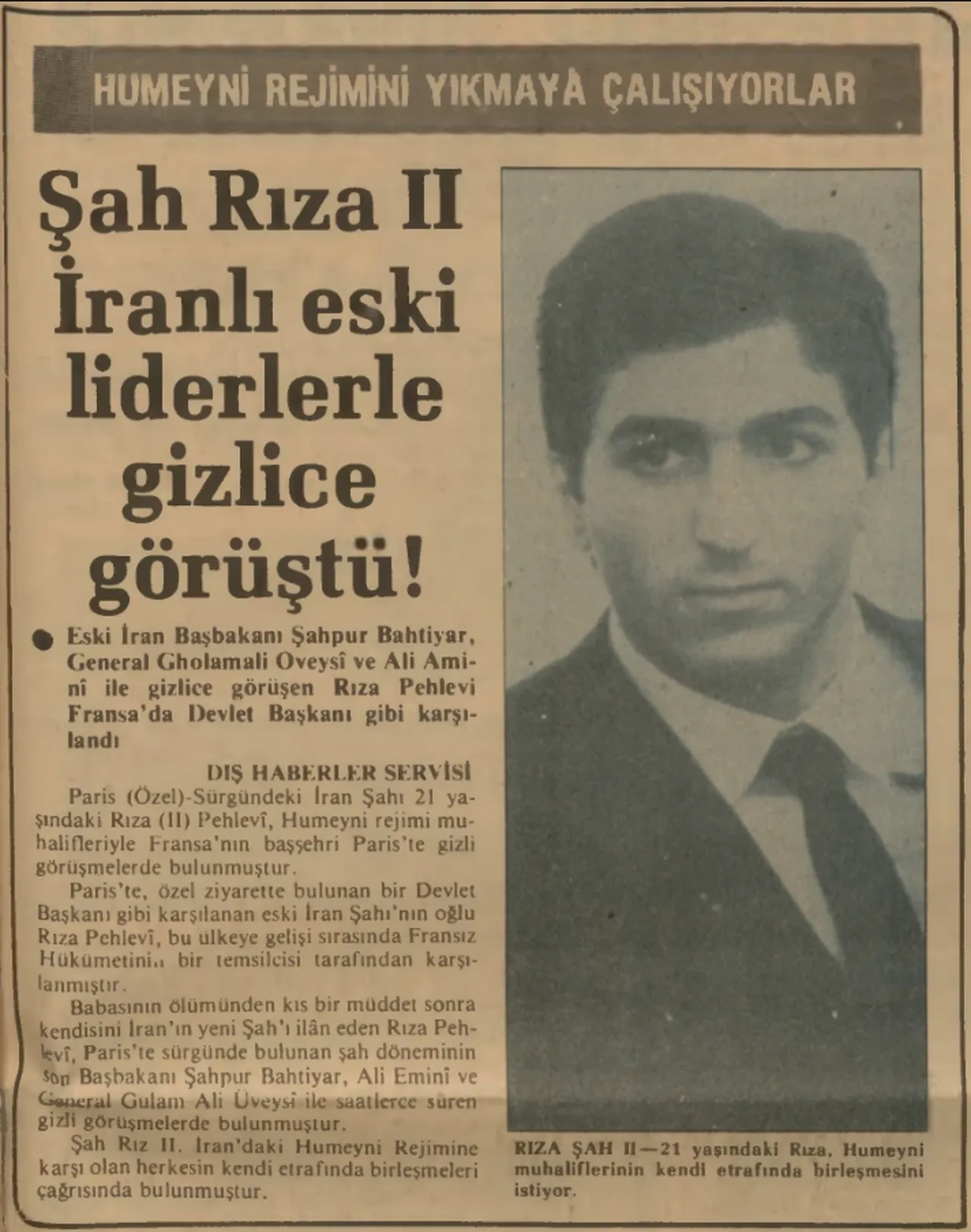 18 Aralık 1981 tarihli Türkiye gazetesi haberi