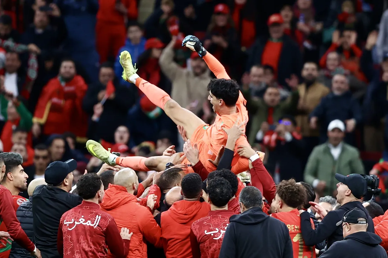 Faslı oyuncuların şampiyonluk sevinci