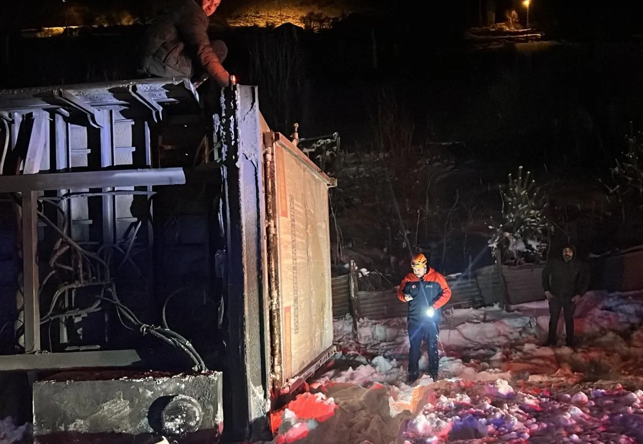 Erzincanda hayvan yüklü tır devrildi! 47 büyükbaşı AFAD kurtardı