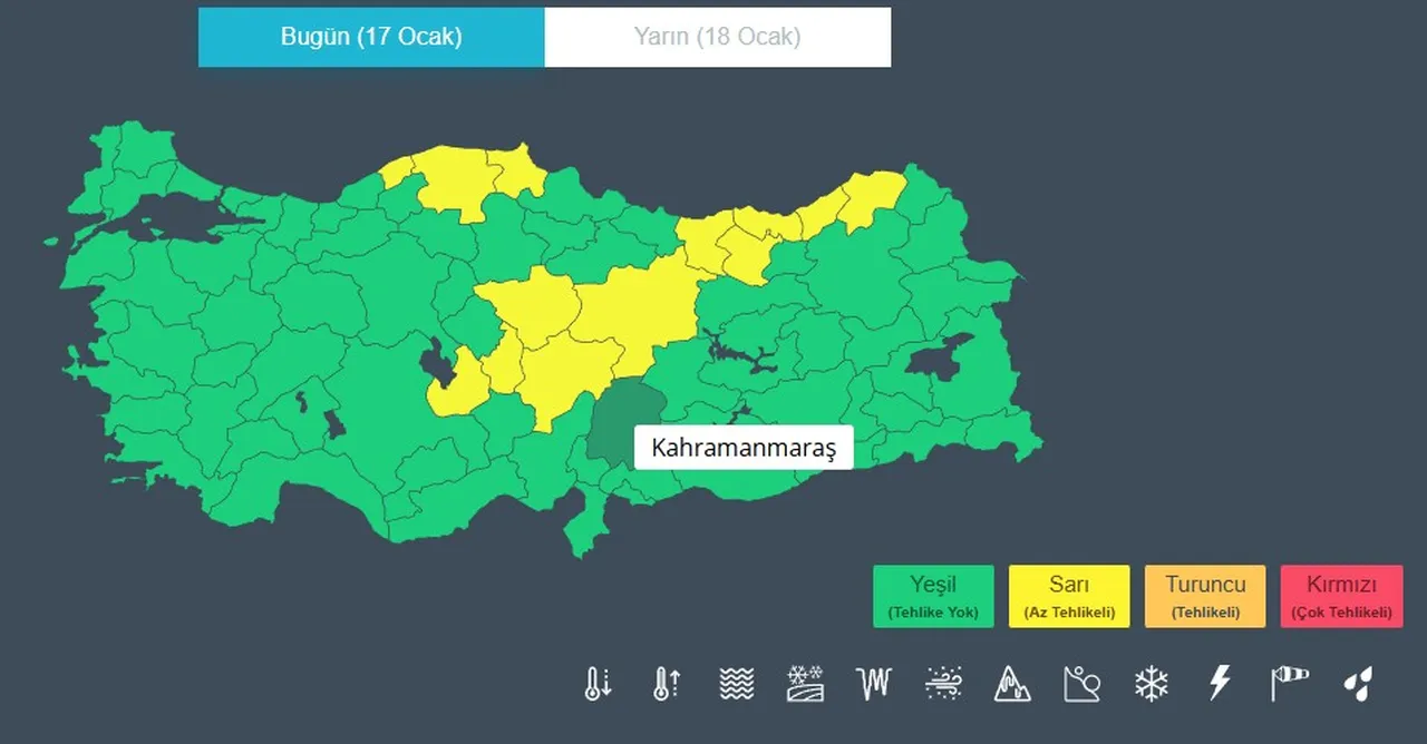 13 kente sarı kodlu uyarı! Kuvvetli kar yağışı geliyor