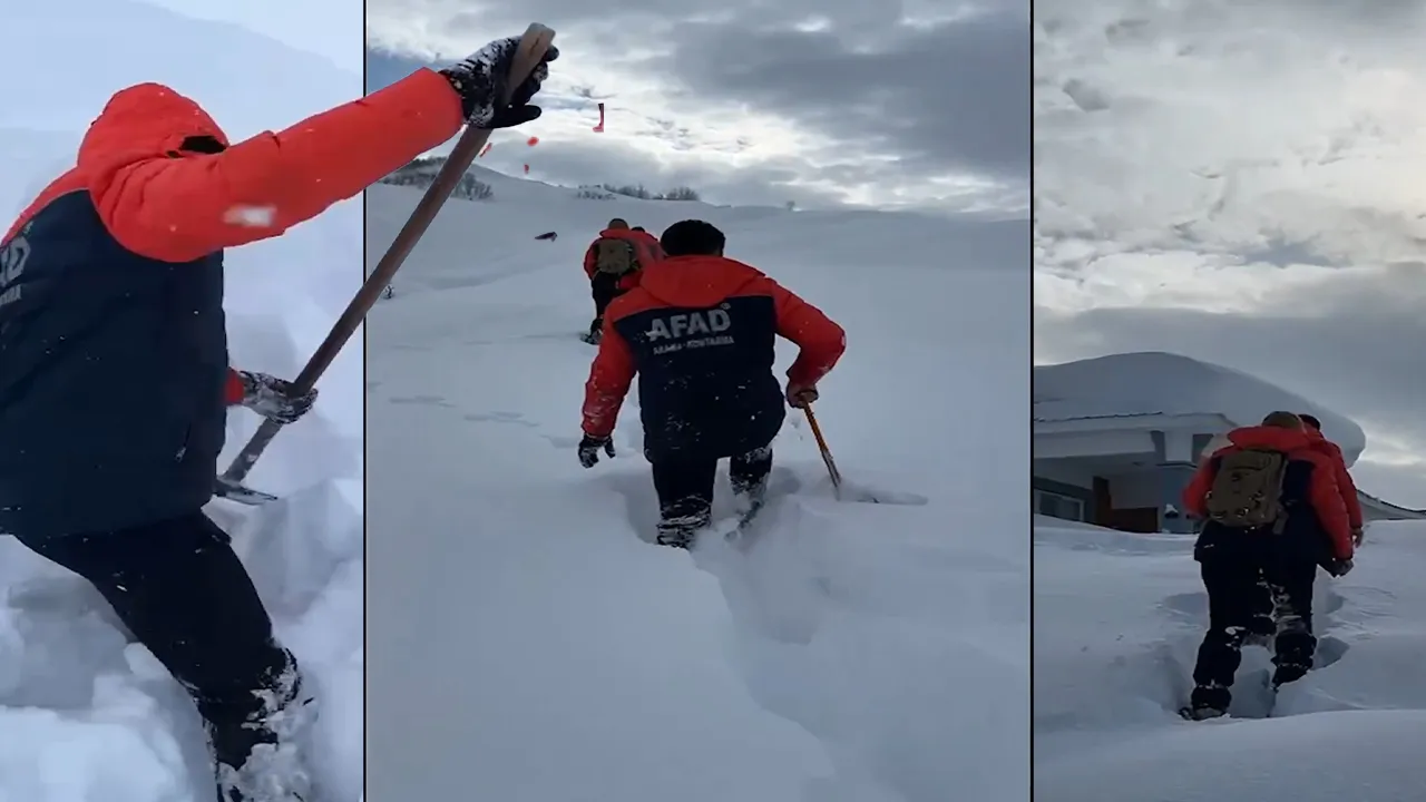 4 SAAT KARDA YÜRÜDÜLER!