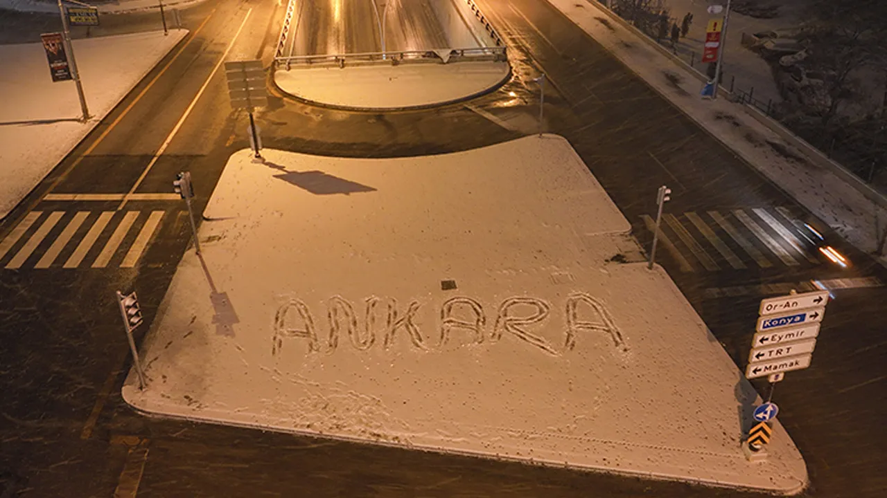 Ankara'da yüksek kesimlerde kar yağışı etkisi