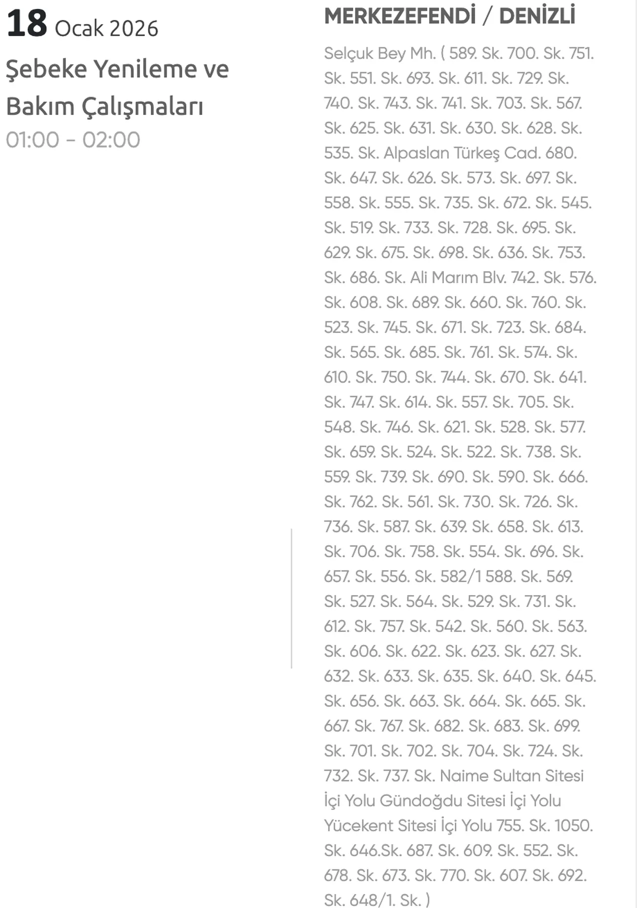 Denizli elektrik kesintisi: Hangi ilçelerde elektrikler ne zaman gelecek? (Pamukkale, Merkezefendi, Çivril)