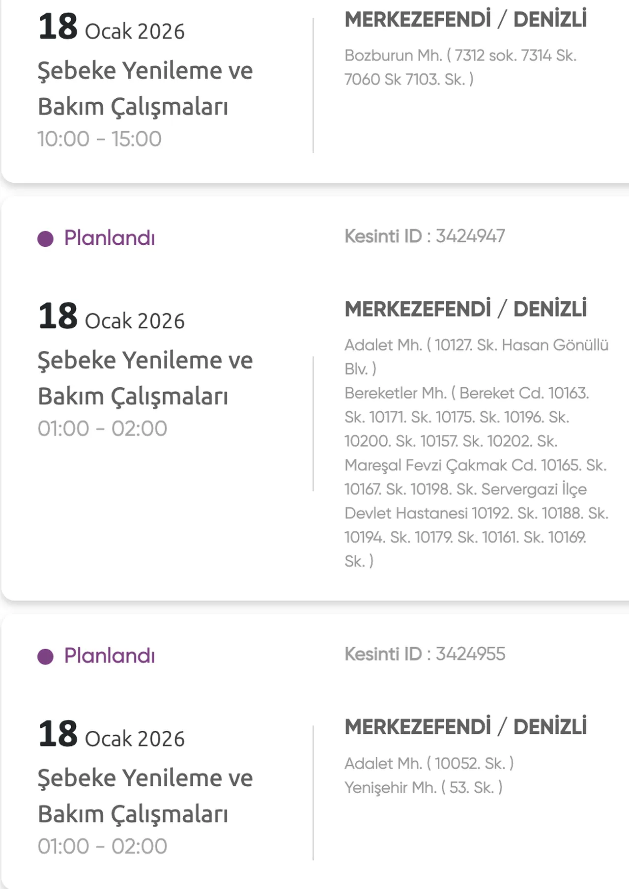 Denizli elektrik kesintisi: Hangi ilçelerde elektrikler ne zaman gelecek? (Pamukkale, Merkezefendi, Çivril)