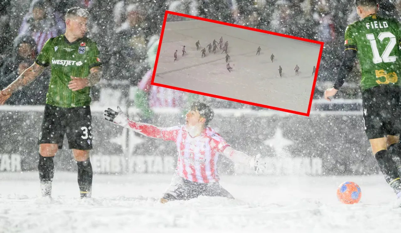 Her 15 dakikada bir çizgiler temizlendi! Karlar içinde gelen şampiyonluk