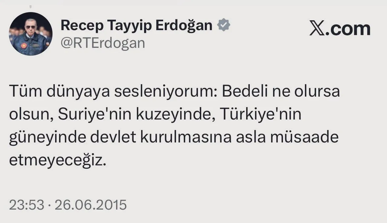 Cumhurbaşkanı Erdoğan'ın 11 yıl önceki 'Suriye' paylaşımı yeniden gündem oldu!