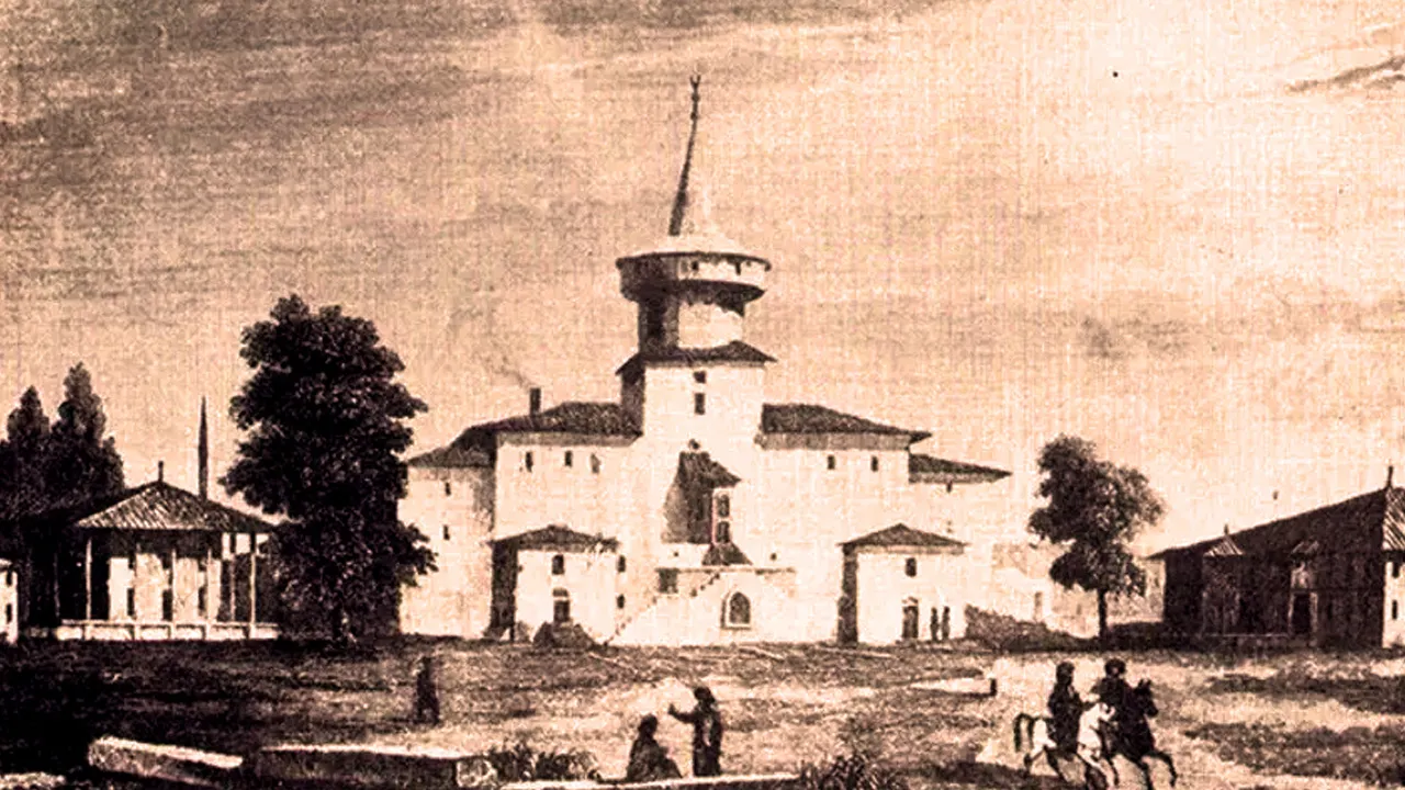 Edirne Sarayı'nın eski hali...