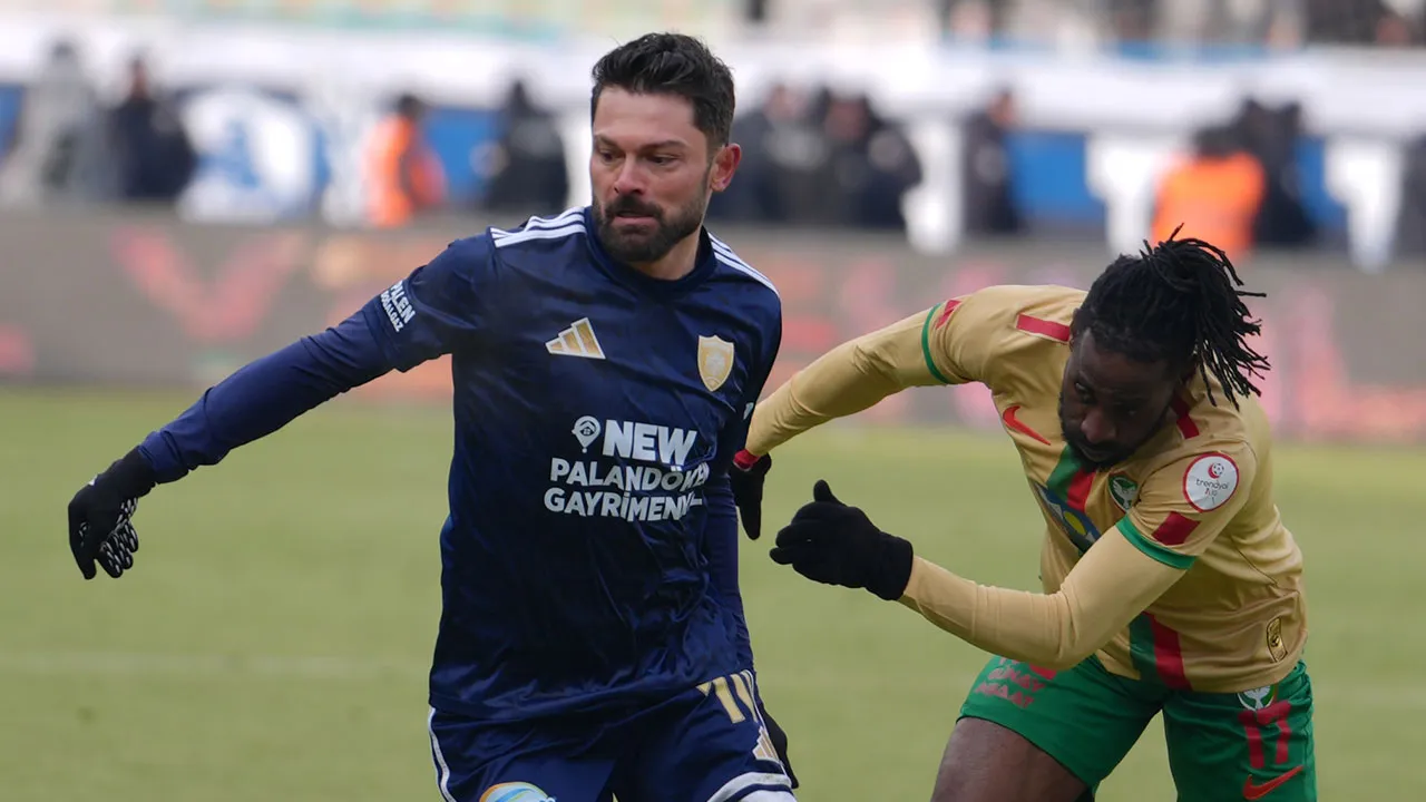 Lider Amedspor'u deviren Erzurumspor, zirvede farkı 3'e indirdi