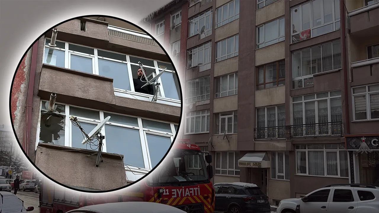 Sivas’ta 5 katlı apartmanda patlayan kombi mahalleyi korkuttu