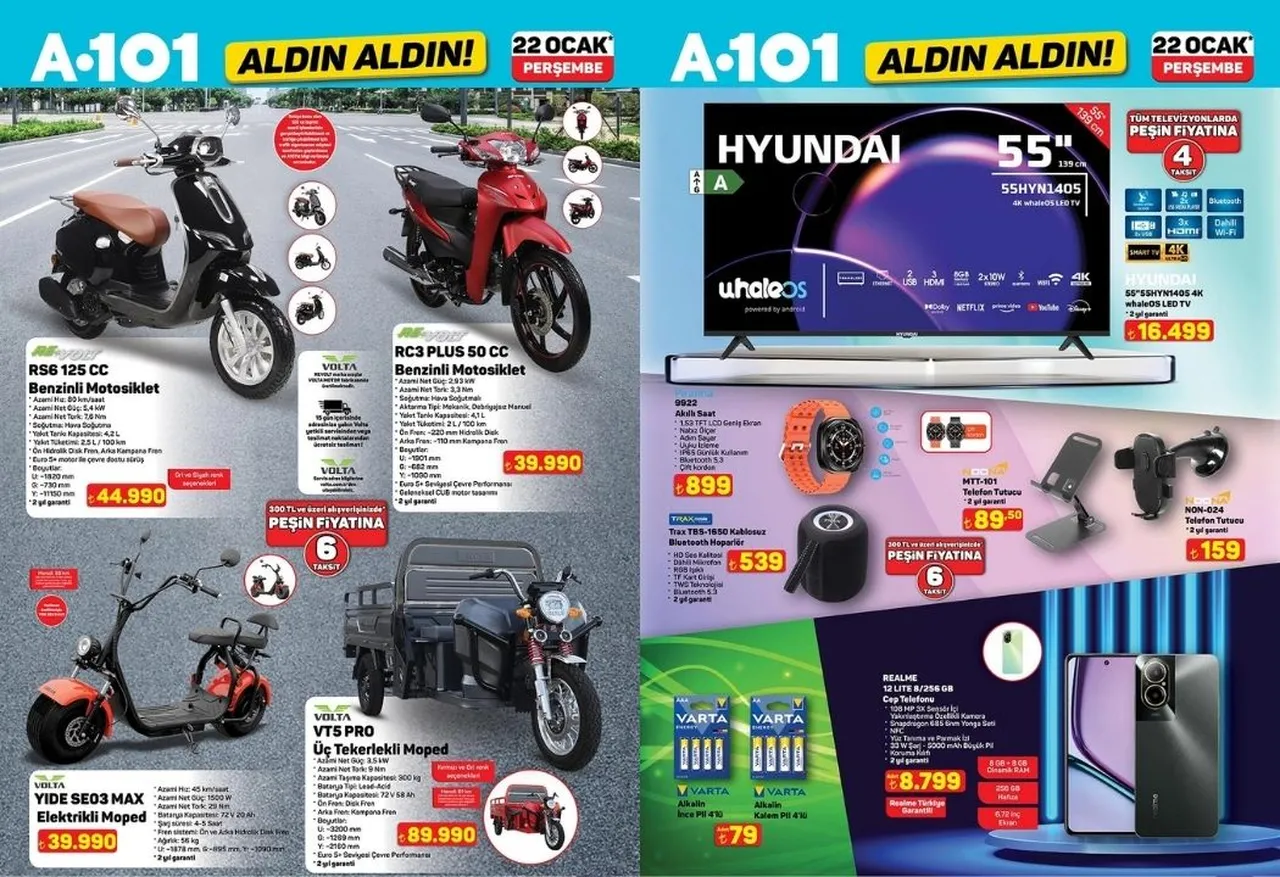 A101 aktüel ürünler kataloğu! 22 Ocak 2026 perşembe günü raflara hangi ürünler gelecek?