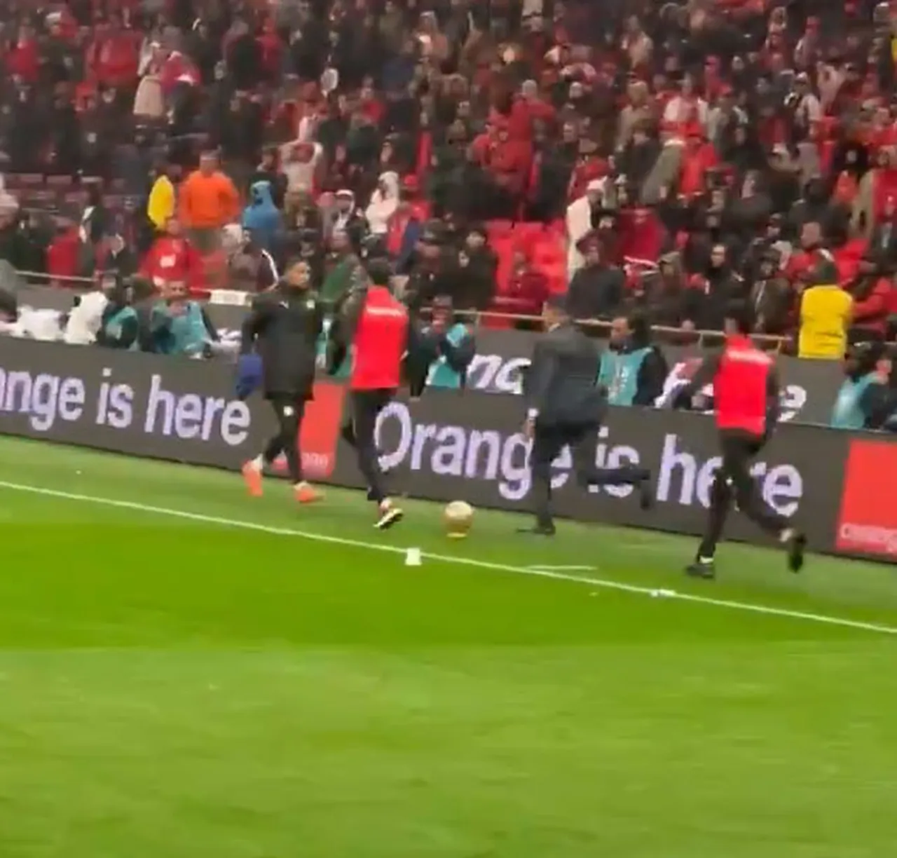 Yehvann Diouf'un havluyu 'savunduğu' anlar