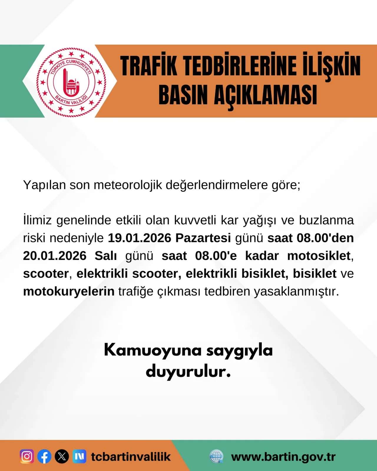 Kuryeler çalışıyor mu, kuryelere yasak geldi mi? 19 Ocak Valilik açıklamaları takip ediliyor