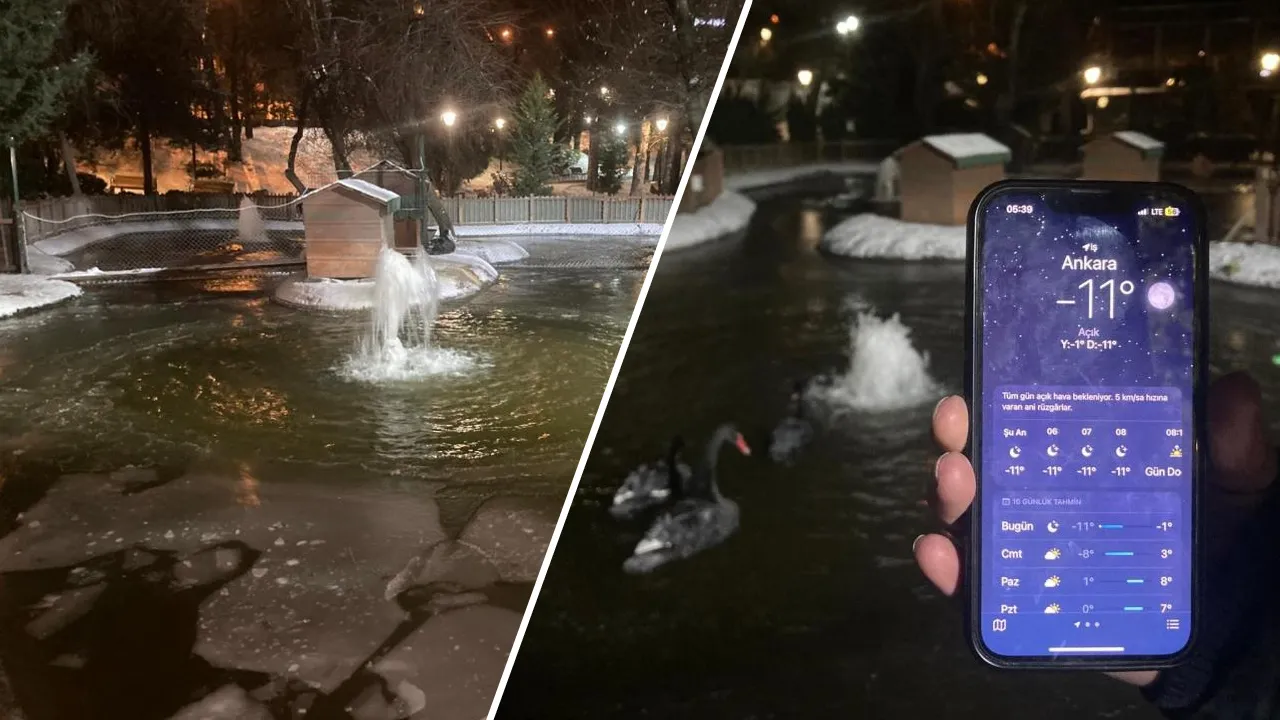 Ankara kar sonrası dondu! Termometreler - 11'i gördü