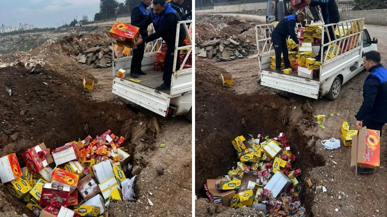 Okul çevresinde denetim! 465 kilogram ürün toprağa gömülerek imha edildi