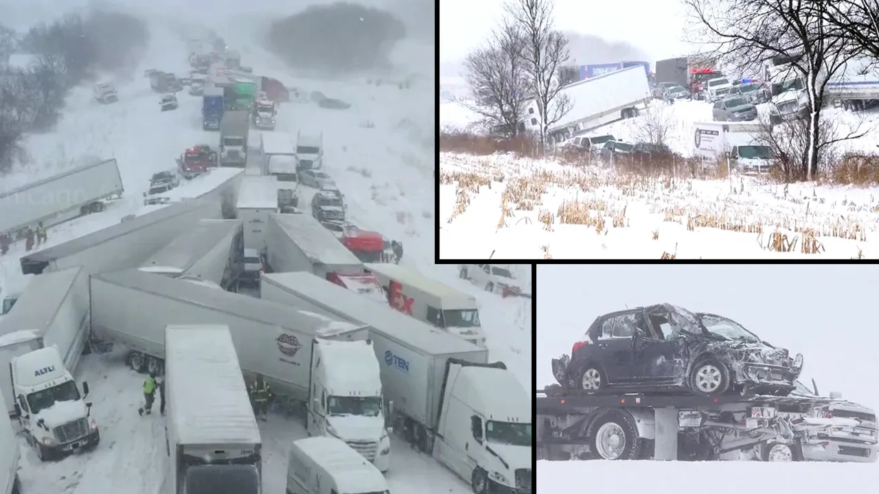 ABD'de zincirleme kaza! 100 araç birbirine girdi, çok sayıda yaralı var