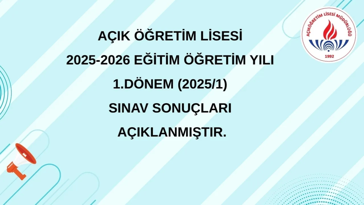 AÖL sınav sonuçları açıklandı! AÖL 1.dönem sınav sonuçları nasıl öğrenilir?