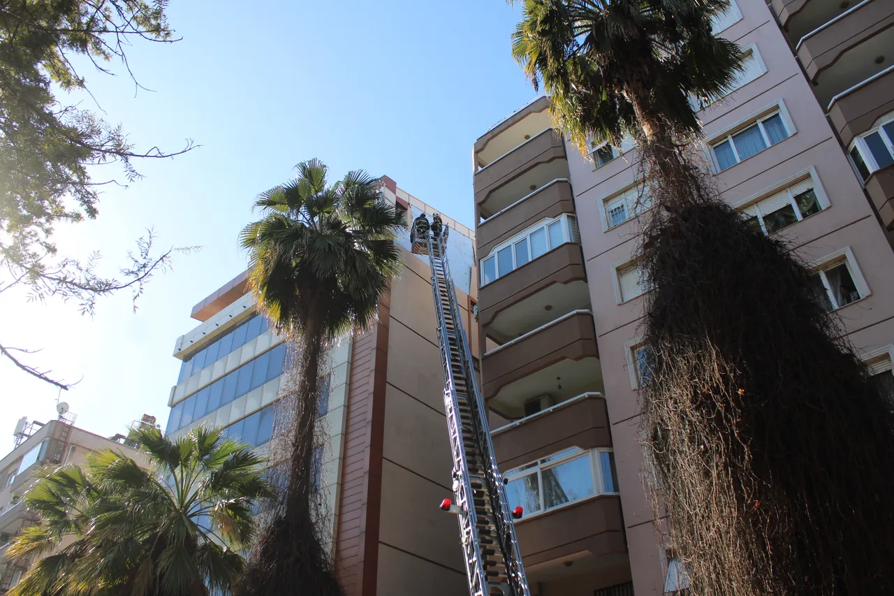Aydın’da yürekleri ağza getiren olay! Binanın sökülen cephesi kaldırıma düştü