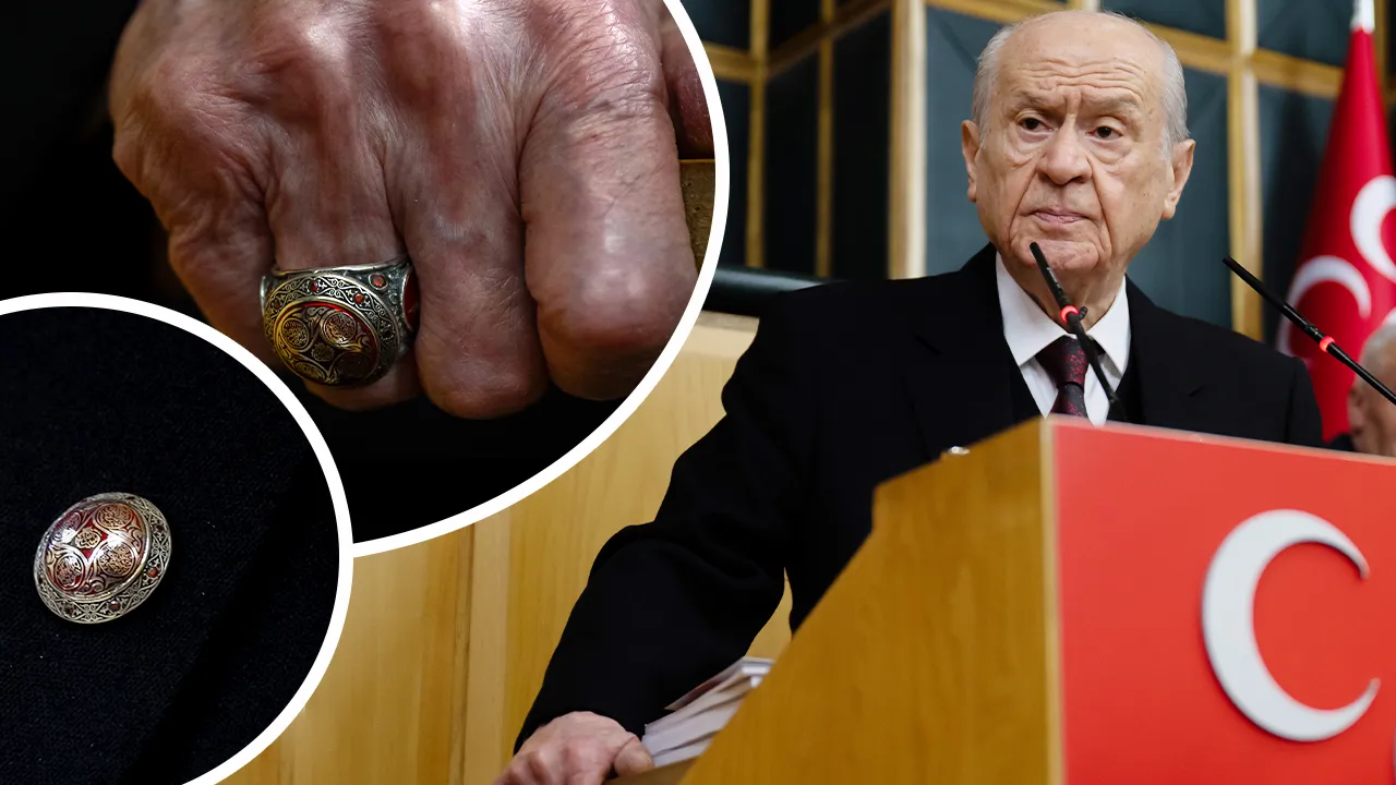 Bahçeli'nin yüzüğü ve rozetindeki gizli sır: Fettahoğulları mührü ve sureler var