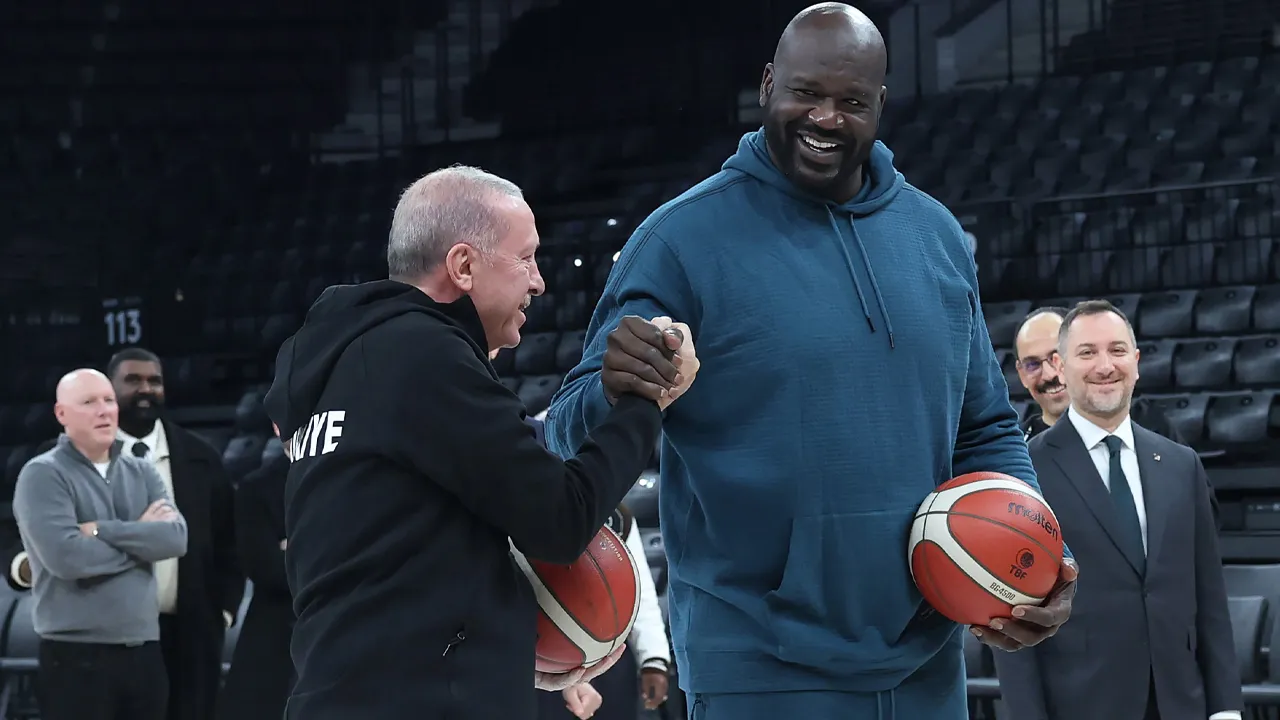 Cumhurbaşkanı Erdoğan, basketbol efsanesi Shaquille O’Neal ile bir araya geldi
