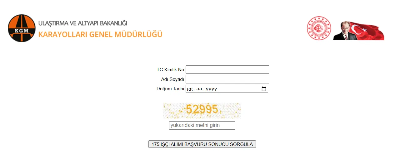 KGM işçi alımı kura sonuçları açıklandı! KGM işçi alımı isim listesi sorgulama